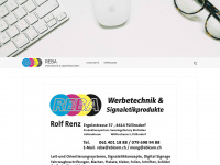 reba-druck.ch Webseite Vorschau