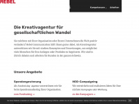 rebelcom.ch Webseite Vorschau