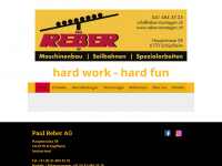 reber-montagen.ch Webseite Vorschau