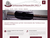 tambourcorps-pohlhausen-birk.de Webseite Vorschau