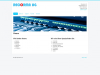 recorma.ch Webseite Vorschau