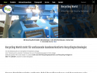 recyclingworld.ch Webseite Vorschau
