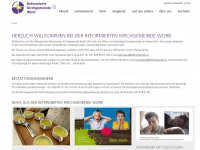 refkircheworb.ch Webseite Vorschau