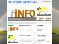 regenbogen-tauschnetz.de Webseite Vorschau