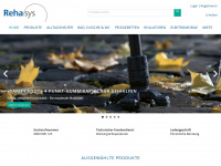 rehasys.ch Webseite Vorschau