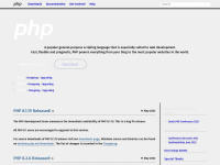 ee.php.net Webseite Vorschau