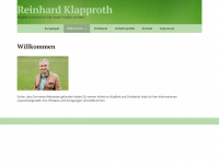 reinhard-klapproth.de Webseite Vorschau