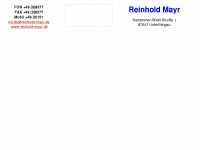 reinhold-mayr.de Webseite Vorschau