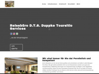 reisebuero-dts.de Webseite Vorschau