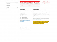 reisebueromoebel-austria.at Webseite Vorschau