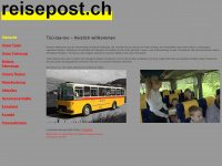 reisepost.ch Webseite Vorschau