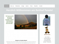 reithof-peteln.at Webseite Vorschau