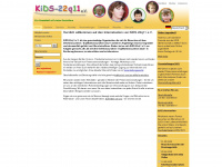 kids-22q11.de Webseite Vorschau