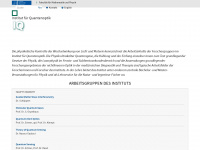iqo.uni-hannover.de Webseite Vorschau