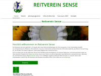 reitverein-sense.ch Webseite Vorschau