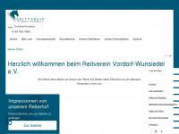 reitverein-vordorf-wunsiedel.de Webseite Vorschau