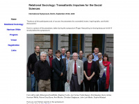 relational-sociology.de Webseite Vorschau