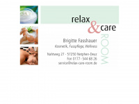 relax-care-room.de Webseite Vorschau