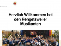 rengetsweiler-musikanten.de Webseite Vorschau