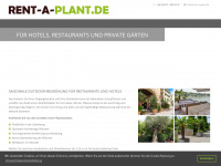 rent-a-plant.de Webseite Vorschau