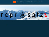 reprosatz.ch Webseite Vorschau