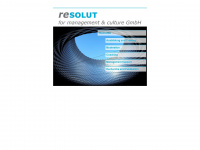 resolut.ch Webseite Vorschau