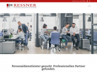 ressner-personal.at Webseite Vorschau