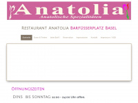 restaurant-anatolia.ch Webseite Vorschau