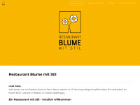 restaurant-blume.ch Webseite Vorschau