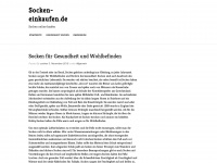 socken-einkaufen.de Webseite Vorschau