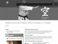 karate-verein.de Webseite Vorschau