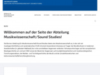 musikwissenschaft.uni-bonn.de Webseite Vorschau