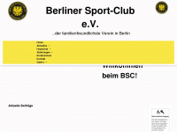 berlinersportclub.de Webseite Vorschau