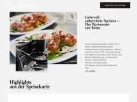 restaurant-zur-boerse.de Webseite Vorschau