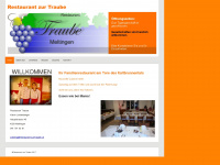 restaurant-zur-traube.ch Webseite Vorschau