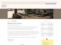 restauranttanne.ch Webseite Vorschau