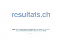 resultats.ch Webseite Vorschau