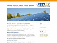 ret-solar.de Webseite Vorschau