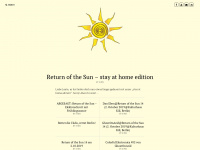 return-of-the-sun.de Webseite Vorschau