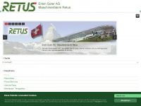 retus.ch Webseite Vorschau