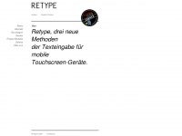 retype.ch Webseite Vorschau