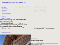 reuteler-chaletbau.ch Webseite Vorschau