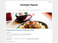 reutlingen-regional.de Webseite Vorschau