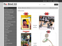 rexmetall.ch Webseite Vorschau