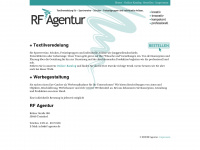 rf-agentur.de Webseite Vorschau