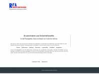 rfa-industrietechnik.de Webseite Vorschau