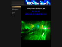 rg-sound.de Webseite Vorschau