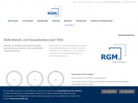 rgm-metallbau.de Webseite Vorschau