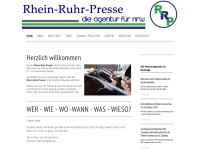 rhein-ruhr-presse.de Webseite Vorschau