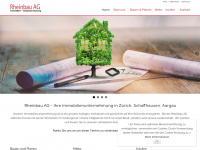 rheinbau.ch Webseite Vorschau
